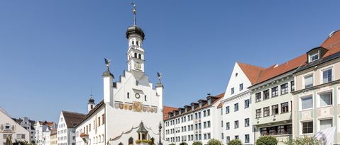 Rathausplatz der Stadt Kempten (Allgäu)
